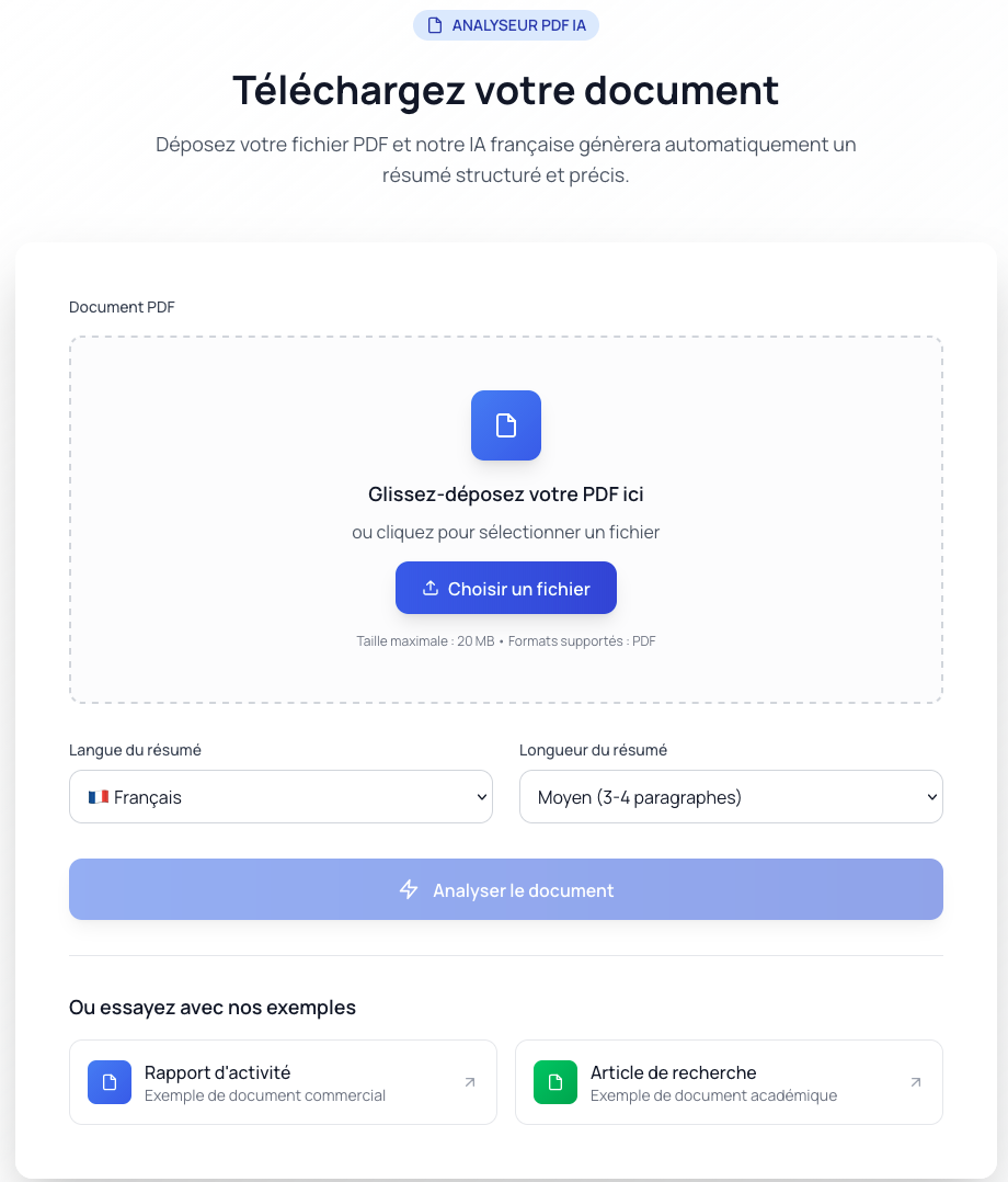 Condensia PDF Interface